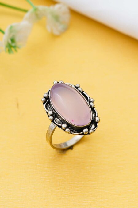 Arts Crystal Products Natural Labradorite Ring Set for Women,Vintage Joint Knuckle Stackable Rings Oval Gemstone Ring